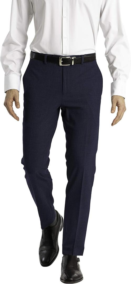 Calvin Klein Men's Tapered Slim Fit Stretch Dress Pants | Fitted Suit Pants for Men | Ultra-Tapered Suit Pants (36W x 32L, Navy)