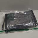 EARTHALL Woven Area Rug 3x5 Ft Washable Rugs for Entryway Braided Non Slip Rubber Backed Throw Rugs Door Mat Indoor Outdoor Entrance Cotton Carpet for Kitchen Foyer Front Door, Black/Grey