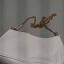 VODIU Clutch Tote Handbags with 2 Removable Straps and Zipper Closure Crossbody Bags Shoulder Purse Handbag for Women (White)