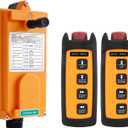 Wireless Overhead Hoist Crane Remote Control Mini 4-Channel 220V 380V Industrial Crane Winch Lift Radio Remote Controller Transmitters and Receiver