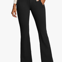 IUGA Stretchy Dress Pants Women High Waist Work Pants Business Casual Bootcut Slacks Pull On Trousers with Zipper Pockets, XL