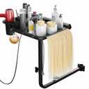 Salon Tray for Barber Chairs - Metal Color Trays for Salon, Adjustable Height Salon Tray for Hair Stylist, Hair Extension Tool Tray