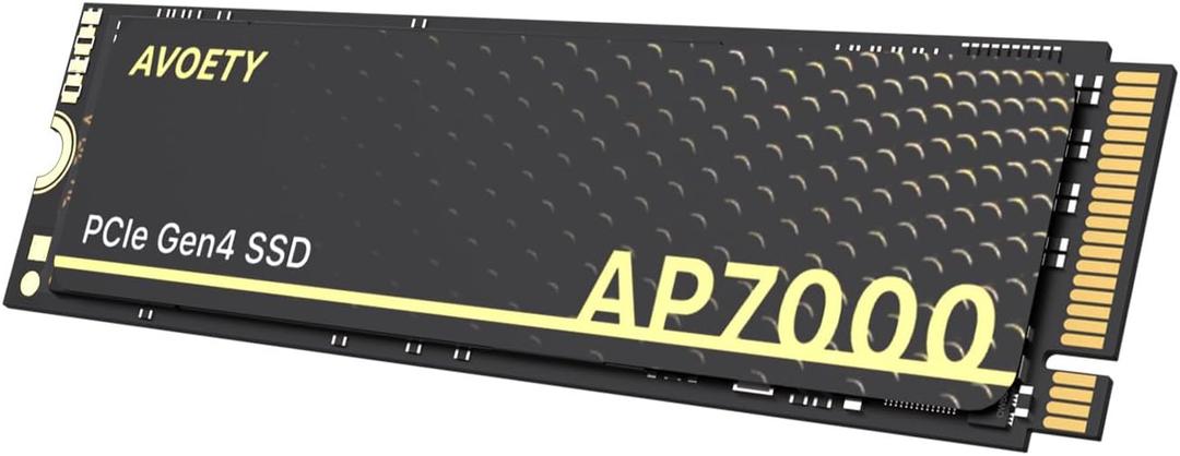 512GB SSD - M.2 NVMe PCIe Gen4x4 with Graphite Sheet, up to 4550MB/s Read, SLC Cache TLC 3D NAND Gaming SSD, Compatible with PS5, Laptop  PC (AP7000)