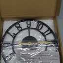 LEIKE Arabic Numeral Wall Clock 12IN Battery Operated Black, Silent Non Ticking, Wall Clocks for Living Room Decor, Small Classic for School, Office, Home, Kitchen, Bedroom