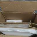 TP 12-Piece Melamine Dinnerware Sets, Plates and Bowls Dishes Set for 4, Break-Resistant & Non-Microwavable, Lightweight Square Dinner Plates, White