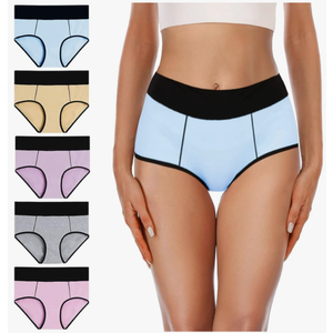 Stretch Briefs Soft Underpants Ladies Full Coverage Panties 5 Pack Size Medium