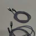 AINOPE USB to USB C Cable [2-Pack, 6.6ft] 3.1A Type C Charger Fast Charging, Right Angle USB C Cable for iPhone 17 Carplay Cable, Galaxy S10+ S10 S9, Note 10 9, LG V30, Moto, iPhone 16 15 Charger Cord (Grey)