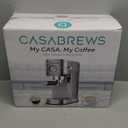 CASABREWS CM5418 Espresso Machine 20 Bar, Compact Espresso Maker with Steam Milk Frother, Stainless Steel Coffee Machine with 34oz Removable Water Tank for Cappuccino, Gift for Women or Men, Silver