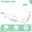 8 Packs Standard Cutting Pads Clear Acrylic Die Cutting Plates, Transparency Cutting Pads for Embossing Crafting, Standard Cutting Pads for Die Cutting Machine(8.7x6.1inches)