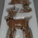 Topadorn Christmas Deer Tabletop Reindeer Figurine for Christmas Decor Indoor Decoration,2 Pack