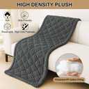 Smiry Pet Couch Covers for Dogs Washable, Non-Slip Fuzzy Couch Covers for 3 Cushion Sofa Pet Friendly, Soft Thick Furniture Protector Sofa Slipcover Mat for Dogs (Dark Grey, 27.6" x 47")