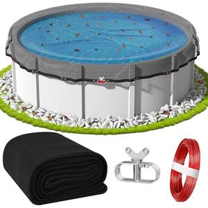 24FT Pool Leaf Net Cover Round Pool Net Cover for Above Ground Pool