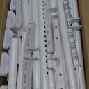 Bonpally Over The Toilet Storage Shelf, 4-Tier Adjustable Bathroom Organizer, No Drill Tension Mounted Shelves Metal, Space-Saving Bathroom Cabinet Rack Above Toilet for Small Bathroom Rooms, White