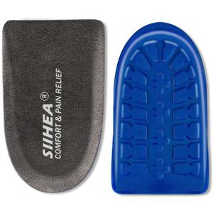 1/2 inch Heel Pads Cushions for Shock Absorption, Heel Lifts Inserts Supports for Plantar Fasciitis, Spur Relief, Shoe Lifts Cups for Achilles Tendonitis, Height Increase (Medium)