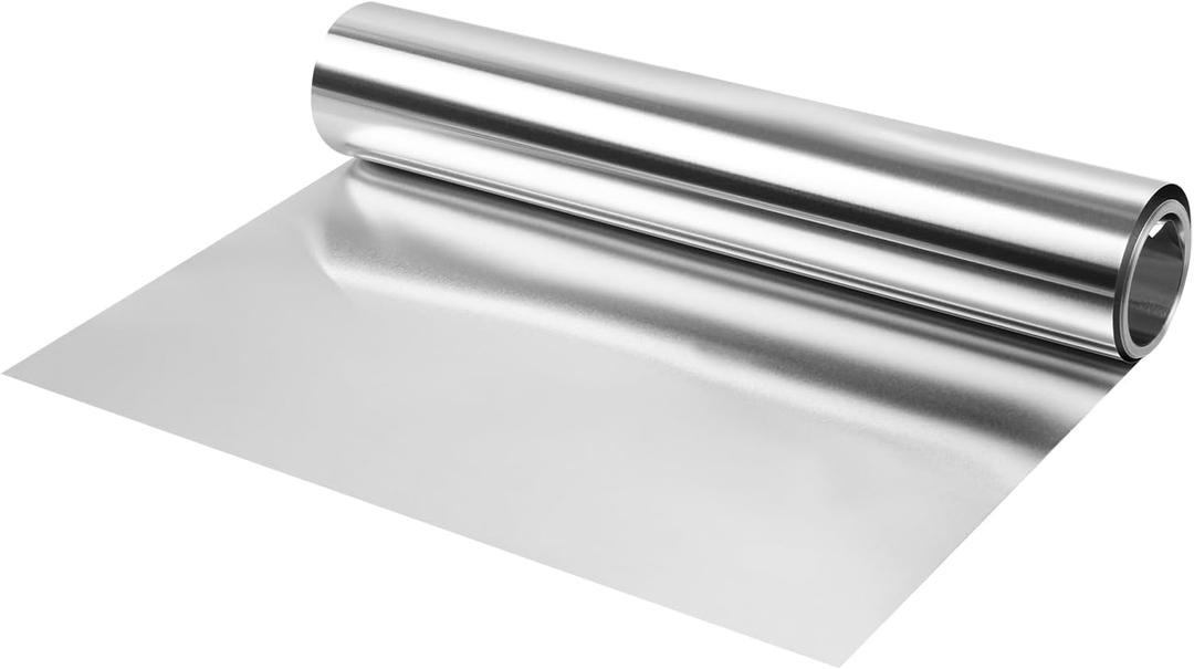 Aluminum Flashing RollAluminum Sheet Roll 5000x200x0.05mm(LxWxT) Applicable to Various House Repair and DIY Projects (0.002"x7.8"x16.4FT)