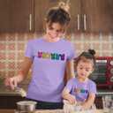 Mommy and Me Easter Outfits Mama and Me Bunny Matching Shirts Cute Peeps Graphic Tee Matching Family Easter Outfits Purple