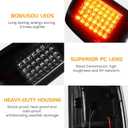 LED Tail Light Assembly + 3rd Brake Light Fit for Dodge Ram 1500/2500/3500 2009-2018, for Dodge Ram 1500 Classic 2019 [Fit Factory Halogen Model, Not Fit Factory LED], Smoke Lens 3 PCS