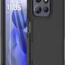 Dahkoiz for Motorola Moto G Power 5G 2025 Case with Glass Screen Protector, 15ft Military-Grade Drop Protection, Dual Layer Full Body Shockproof Phone Case, Black