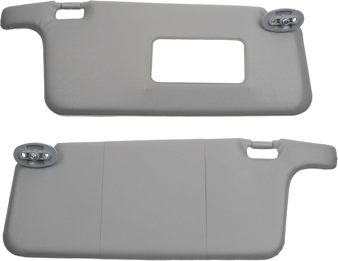 Dasbecan Left and Right Sun Visor Compatible with Honda Civic 1996-2001 iES CX DX EX EXR HX LX Gray Replacement