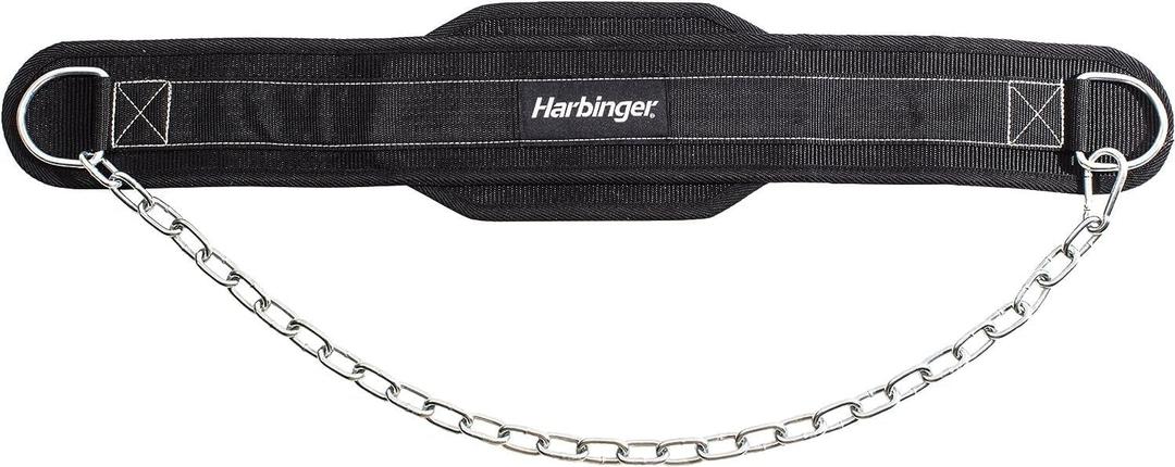Harbinger Polypropylene Dip Belt with Steel Chain, One Size