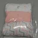 American Baby Company 3 Pack 100% Natural Cotton Fitted Mini Crib Sheets 38" x 24" - Soft & Breathable Small Nesting Portable Sheets, Fits Pack N Play Mattresses, Pink Star/Zigzag, for Boys & Girls