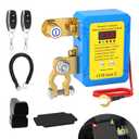 Joinfworld Kill Switch for Car 12V 240A Remote Battery Disconnect Switch with Led Voltage Display Car Kill Switch Anti-Theft Automatic Shut Off Switch for with Relay Fobs for Auto Truck Boat