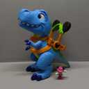 Disney Junior Mickey Mouse Funhouse Roarin' Safari Dino, 4-piece Figures and Playset, Dinosaur, Kids Toys for Ages 3 Up by Just Play