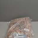 Lahome Oriental Hallway Runner Rug, 2.5x8 Kitchen Runner Non Slip Ultra-Thin, Soft Washable Hallway Rug Distressed Non Shedding Long Carpet for Entryway Laundry Room Bathroom, Peach/Orange (Terracotta)