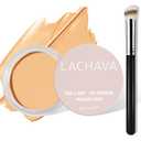 LOKFAR Full Coverage Concealer Kit with Brush - Hydrating Waterproof Concealer for Dark Circles, Acne, Blemishes, Pores and Spots (#06)