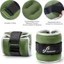 Sportneer Ankle Weights Wrist Weights Pair of 1/2/4/6/10 LBS for Men Women Kids Strength Training Wrist and Ankle Weights Set with Reflective Strips for Dancing Running Walking Fitness Workout Gym