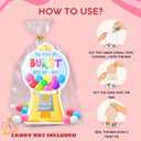 3 x Gumball Valentines Cards - 36 Packs Gumball Machine DIY Valentine's Day Cards Exchange for Kids School, Boys, Girls, Toddlers, Party Favors - 3.2''x 4.7'' 6 Card Designs (Candy Not Included)