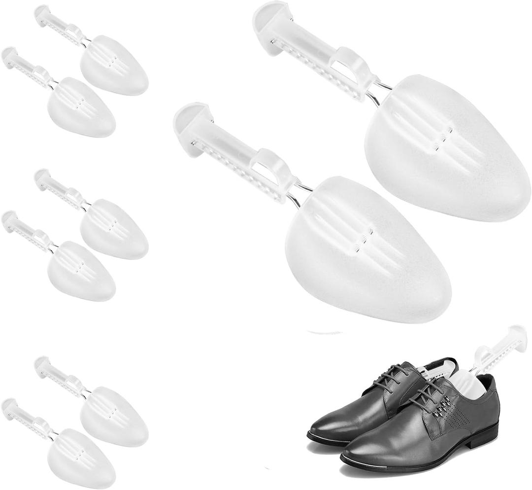 Shoe Tree for Men, 2 Pairs Adjustable Shoe Trees for Stretcher Length, Shape Holder