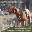 rabbitgoo Tactical Dog Harness for Large Dogs, No Pull Military Service Vest with Handle & Molle, Easy Control for Training Walking, Adjustable Reflective Straps, Green camo, L