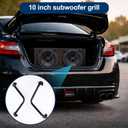 4 Pcs 10 Inches Speaker Subwoofer Bar Grill Matte Black Metal Car Audio Grill Cover Protector for Home/car Subwoofer Box