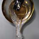 Strainer Set Fine Mesh  Premium 304 Stainless Steel (18/8)  8, 5.5 and 3.3 Sturdy Kitchen Strainers (Gold)