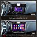 [4+64G] Android 13 Car Stereo with Wireless Apple Carplay & Android Auto for Chrysler 200 200C 2011-2014 9" Touchscreen Radio Upgrade with AHD Camera,GPS Navigation,SWC,WiFi,FM,Bluetooth