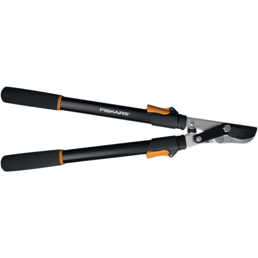 Fiskars 1-3/4 in. Cut Capacity Steel Blade, 25 in. - 37 in. Power-Lever Bypass Lopper with Extendable Handles 391681-1008