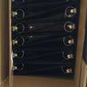 Cardinal Economy 3-Ring Binders, 1.5", Round Rings, Holds 350 Sheets, ClearVue Presentation View, Non-Stick, Black, Carton of 12 (90630)