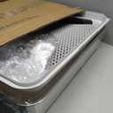 Stainless Steel Litter Box | XL Enclosed Cat Litter Boxes with Lid for Big Cats | High Sided, Anti-Urine Leakage | Non-Stick Bottom & Includes Litter Mat & Metal Scoop