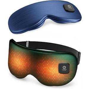 Heated Eye Mask - Cordless Eye Mask for Dry Eyes, Eye Relief, Improved Sleep, Washable Eye Heating pad for Travel and with Replaceable Shell