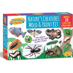 Mould and Paint Your Own Creepy Crawlers Craft Set - Make Figurines for Kids to Paint That Glow in The Dark