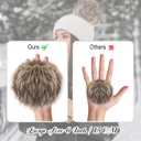 SIQUK 15 Pieces Faux Fur Pom Pom Balls 6 Inch Large Fluffy Faux Fox Pom Pom with Elastic Loop for Knitting Hat Gloves Scarves Crafts Accessories (Soft Color)