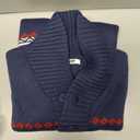 COOFANDY Men's Christmas Sweater Ugly Knitted Xmas Sweaters Casual Snowflake Pullover Knitwear (Medium, Royal Blue)