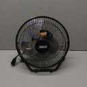 EZ-CHILL 9" Cradle Floor Fan, 3 Speed, Electric, 180 Degree Adjustable Tilt, All Metal, Carry Handle, Rubber Feet, Table Fan, Airflow 12.57 ft/sec, Ideal for Home, Bedroom & Office, MTFDB-9