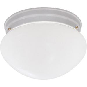 Designers Fountain 9 in 2-Light Flush Mount Ceiling Light with Frosted Glass Shade, White, 4732-WH (Pewter)