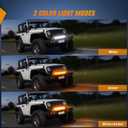 Nilight 20Inch Off-Road LED Light Bar, 420W 3 Lighting Modes (White/Amber/White&Amber) Driving Fog Light Spot Flood Lights with 16AWG Wiring Harness for Truck Car ATV SUV Jeep Boat