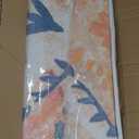 Ashler 9x12 Vintage Rug, Floral Area Rugs, Ultra-Thin Boho Tropical Rug, Vintage Large Rugs for Entryway, Kitchen, Flesh Pink/Beige, Moroccan Low-Pile Machine Washable Decoration