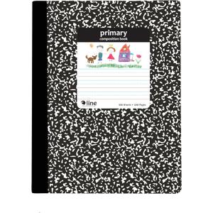 C-Line Composition Notebook, Primary Ruled, Black Marble (22020)