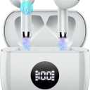 Wireless Earbuds, Bluetooth 5.4 Ear Buds LED Power Display Headphones Bass Stereo, Bluetooth Earbuds in-Ear Noise Cancelling Mic, 40H Playback Mini Case IP7 Waterproof Sports Earphones for Android iOS