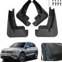 Custom Fit for Mud Flaps Volkswagen Tiguan 2018-2024 (Does NOT Fit Tiguan R-Line) Mud Splash Guard Front and Rear 4-PC Set